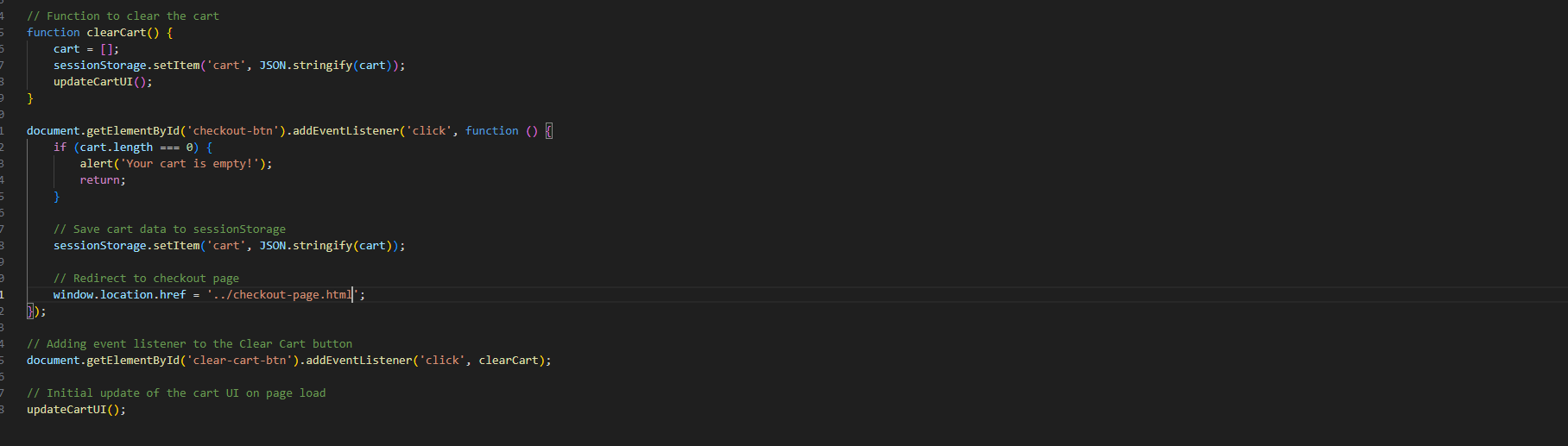 Coding for the Store Page, Image 3